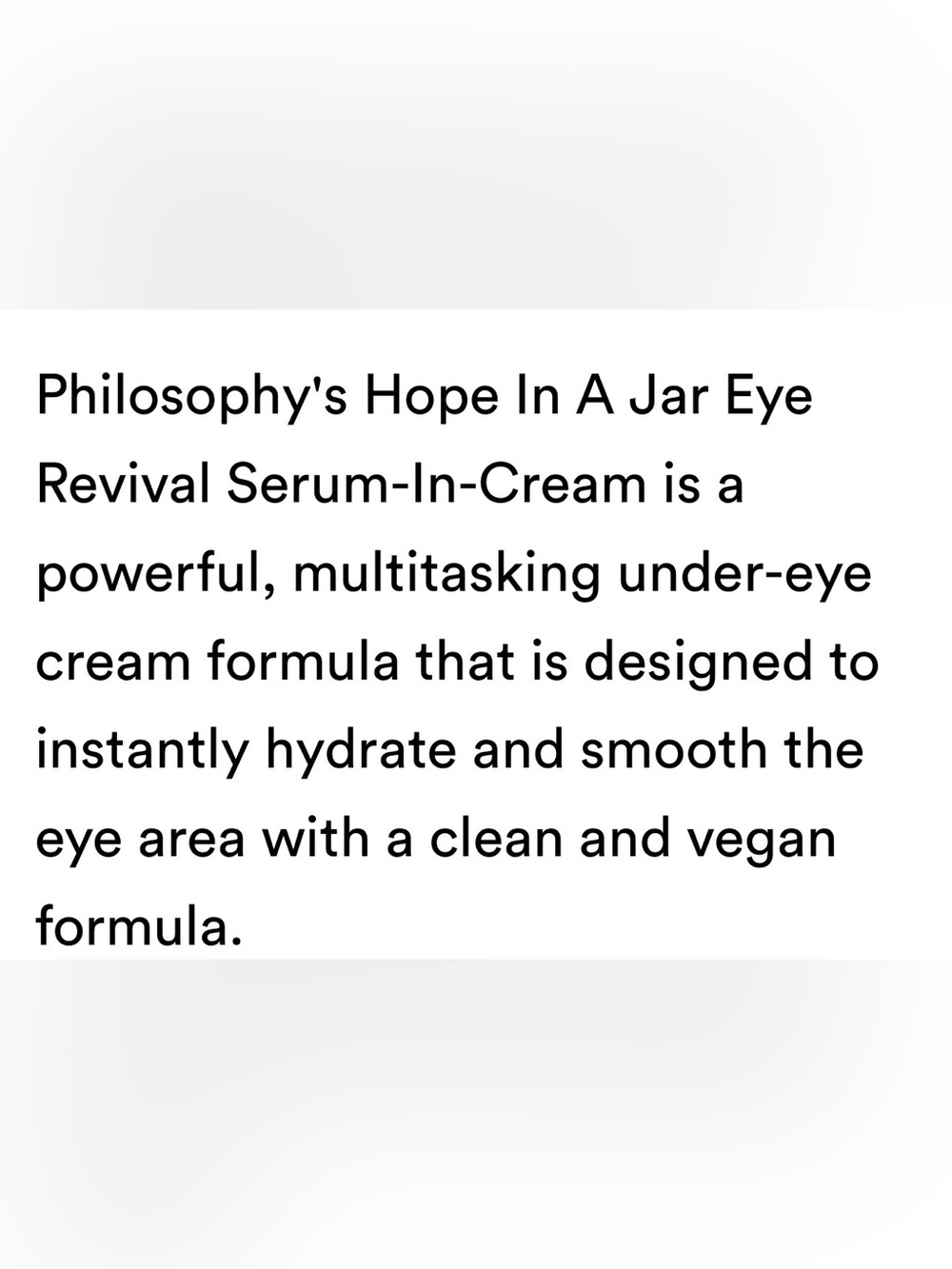Philosophy Hope in a Jar Eye Revival Serum - Picture 2 of 9